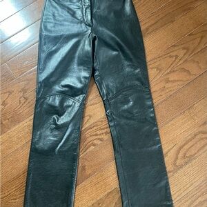Wilsons Leather Black Boot Cut Pants